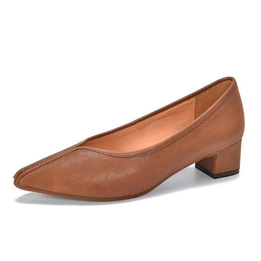 TN T58630-2法式真皮浅口鞋羊皮单鞋 商品图4