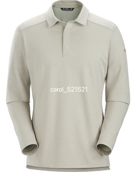 春季新款 始祖鸟CAPTIVE POLO SHIRT LS男士休闲速干长袖POLO衫 弹力透气有机棉混纺