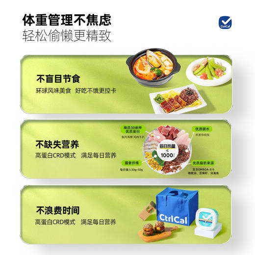 CtrlCal控多卡14顿控卡正餐  冷冻保存 预制菜加热即食 商品图5