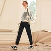 OLrain欧芮儿法式黑色牛仔裤女早春2023年新款高腰显瘦小脚萝卜裤 商品缩略图3