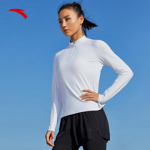 【S/L/XL断码】安踏速干衣丨健身衣女款长袖T恤修身打底上衣训练瑜伽服162315402【库存有限，如无货将做退款，介意慎拍】 商品图3