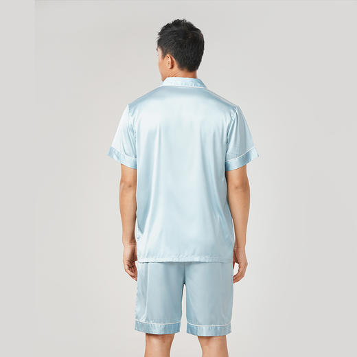 都市丽人都市锋尚哑光弹力色丁薄短袖家居服睡衣新年本命年红品FH30A5 商品图2