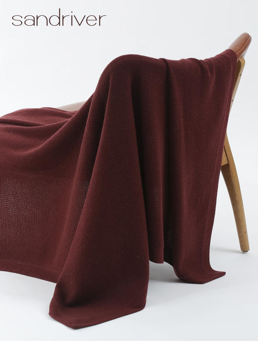 针梭相拼自然色羊绒毯 SJF91P252N 商品图6