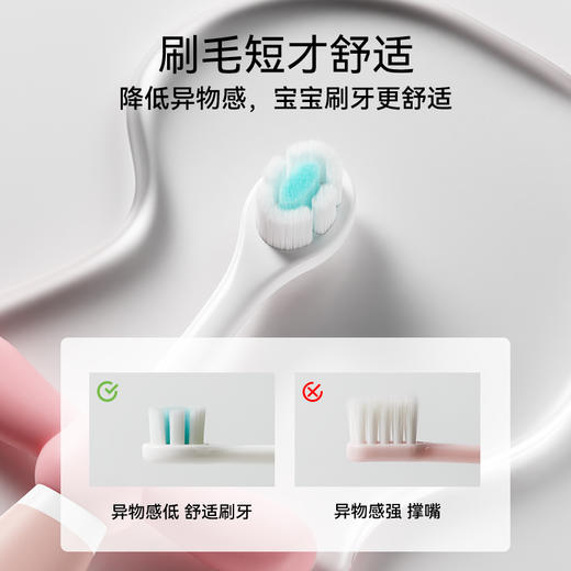 儿童牙刷软毛0-1-2-3到6一12岁半以上小孩婴儿乳牙宝宝婴幼儿牙膏 商品图3