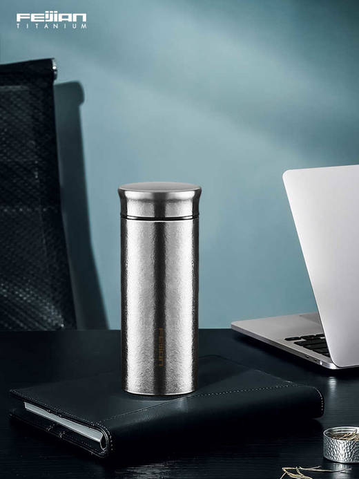 戴德生活馆飞剑高档纯钛保温杯双层钛男士非钛合金泡茶养生水杯 商品图1