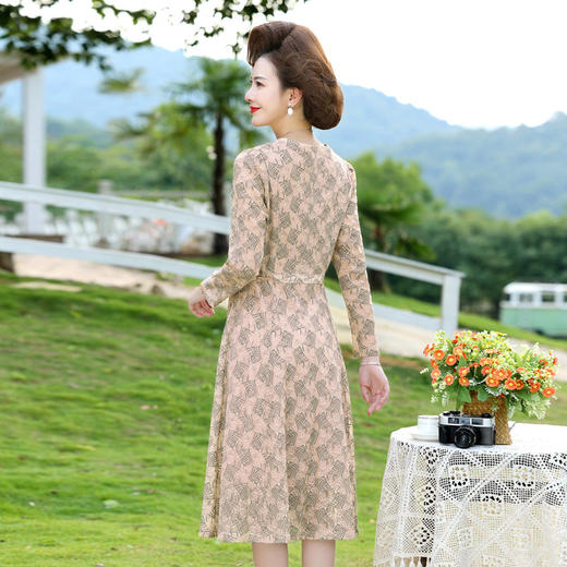 YCE A945-1806连衣裙洋气40岁50收腰裙 商品图2
