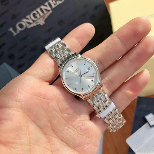 高端订制渠道货 浪琴律雅系列 男款38.5mm 女款24mm表径，大小同价！银色面！ 商品图2