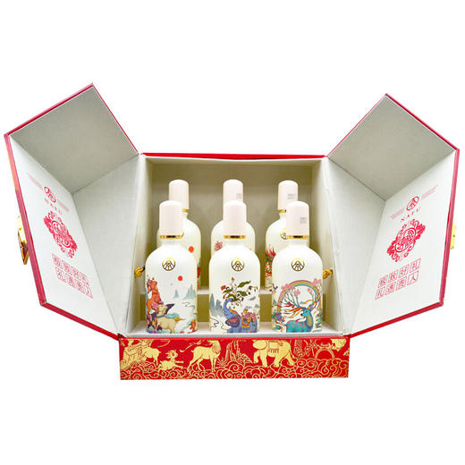 【整箱购】52度五粮液 纳福鸿运礼盒装 500ml*6 商品图3