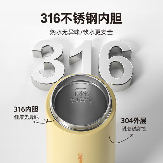 大宇包包便携式烧水壶小型电热杯旅行烧水杯办公室神器保温养生杯 商品图3