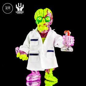 现货 Unbox Little Horrors系列 隐形人 疯狂科学家版