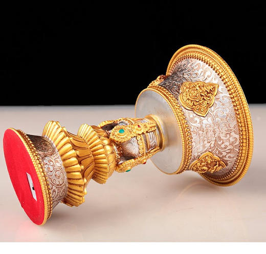 新款天珠电子灯座佛前LED灯八吉祥灯B款充电酥油灯包邮 商品图3