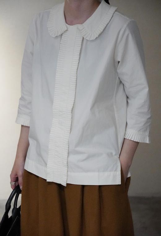 KHADI&CO 府绸棉质风琴褶衬衫 商品图7