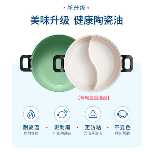 摩飞电器（Morphyrichards）多功能锅 家用多用途锅 电火锅料理锅*锅电热锅电煮锅 3升 火锅锅 MR9087 富士白 商品图7