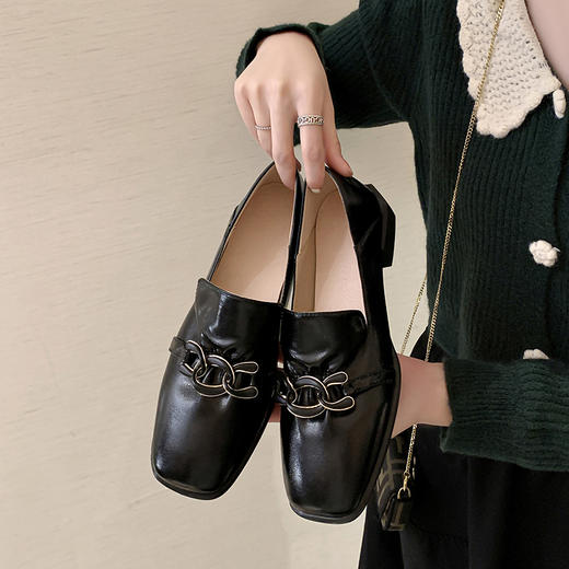 个性百搭，巨软里外全皮单鞋XDD-D-1893 商品图0