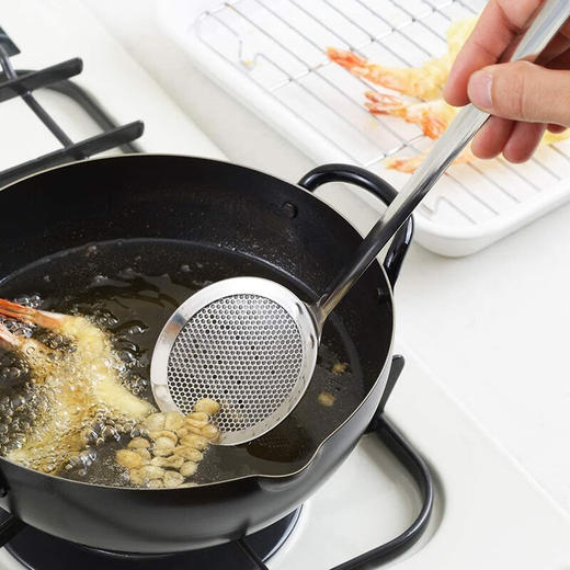 日本进口吉川不锈钢捞油渣勺 商品图5