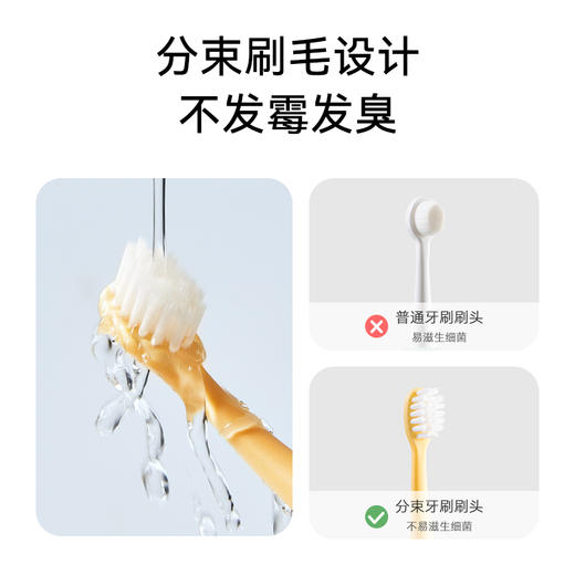 儿童牙刷软毛婴幼儿0-1-2-3到6一12岁半以上婴儿乳牙小孩宝宝牙膏 商品图3