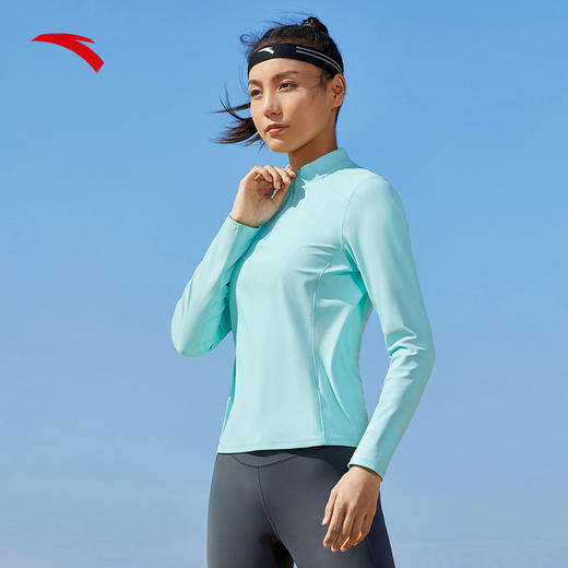 【S/L/XL断码】安踏速干衣丨健身衣女款长袖T恤修身打底上衣训练瑜伽服162315402【库存有限，如无货将做退款，介意慎拍】 商品图0