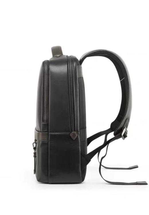 新秀丽 男士牛皮革多功能商务休闲电脑双肩包  BC9*09101-F 黑色. 商品图2