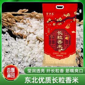 「10斤装！东北长粒香米」掌中禾黑龙江东北大米新米5kg 长粒香米粳米10斤粮油米面