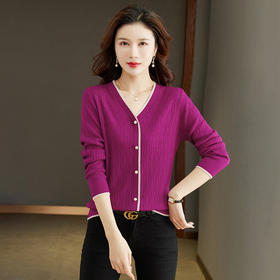 洋气薄款上衣小衫，配半身裙针织打底衫毛衣CC-13-5865