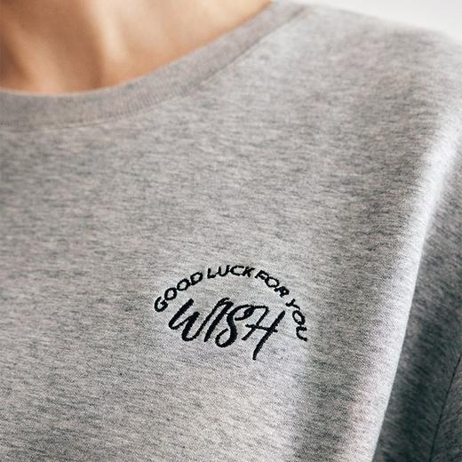 OLrain欧芮儿法式灰色针织连衣裙女早春2023新款收腰设计感卫衣裙 商品图1