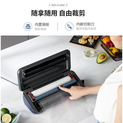 摩飞电器（Morphyrichards）真空封口保鲜家用包装封口干湿两用全自动食品抽真空料理MR1118 商品图5