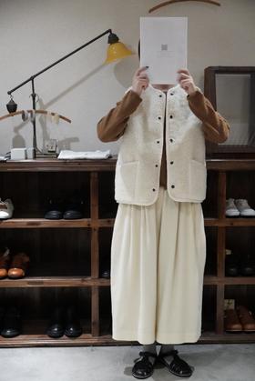 Atelier d'antan焦糖色阔腿裤