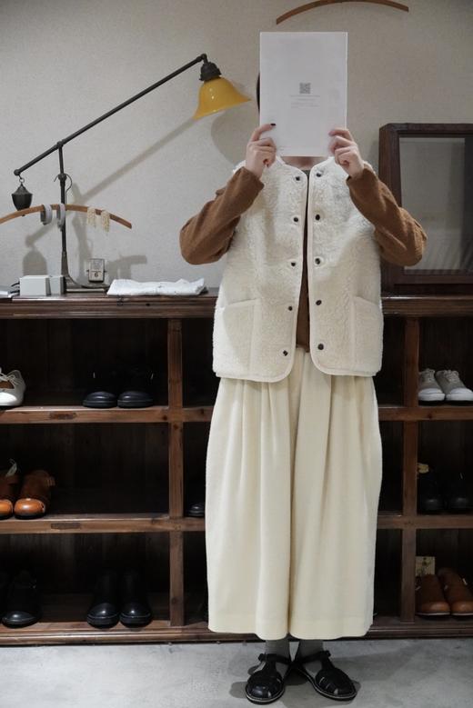 Atelier d'antan焦糖色阔腿裤 商品图0