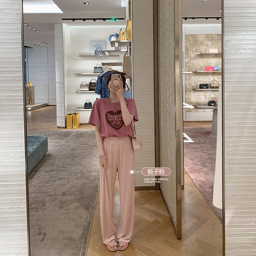 金蘑菇菇【自留！麻薯汤汤裤】抗皱垂感百搭休闲拖地裤显瘦凉凉裤 商品图3