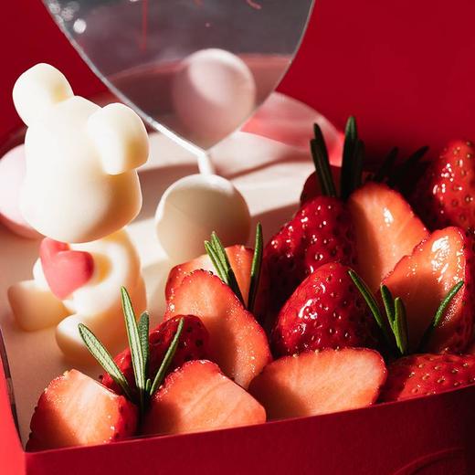 【告白推荐】情人节限定款~甜润草莓-恋恋告白·熊蛋糕，草莓x巧克力告白熊。（南京幸福西饼情人节蛋糕） 商品图3