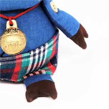 深山集市 豪横牛玩偶蓝色 商品图2