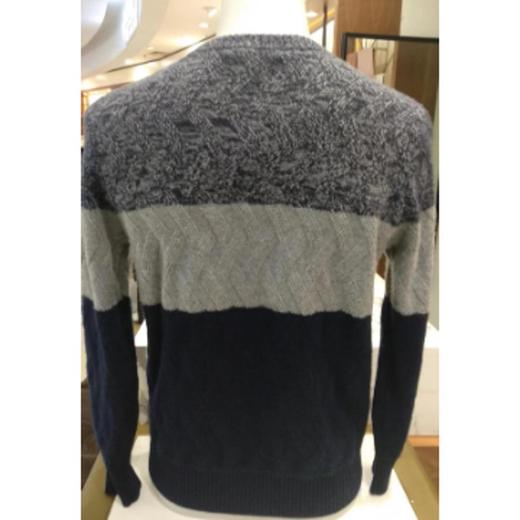 3楼  皮皮狗撞色菱形圆领套衫 商品图1