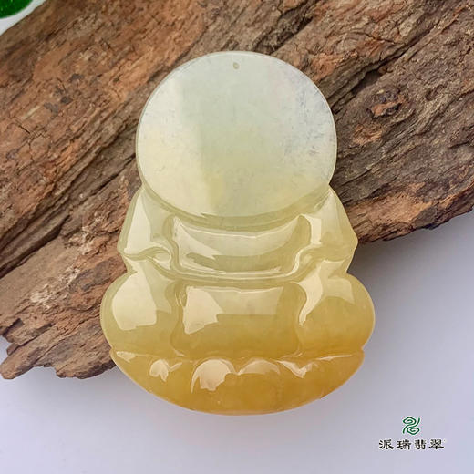 派瑞翡翠 翡翠观音 糯种 黄翡 商品图1