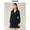 VIMAGE纬漫纪春季新款收腰修身气质显瘦连衣裙V1907549 商品缩略图3