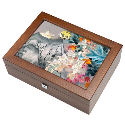 艷 湘绣  老榆木首饰盒/珠宝盒 商品图5