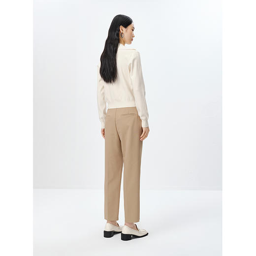 NEELLY纳俪商场同款2023春季新款西装裤女显瘦直筒哈伦裤时尚N23021H01071 商品图4