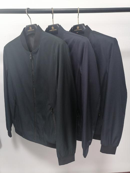 占姆士男士休闲短款夹克2023春秋新款百搭棒球领上衣中青年外套BF5W1E455 商品图3