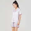 都市丽人哑光弹力色丁薄短袖家居服睡衣新年本命年红品LH30A5 商品缩略图1