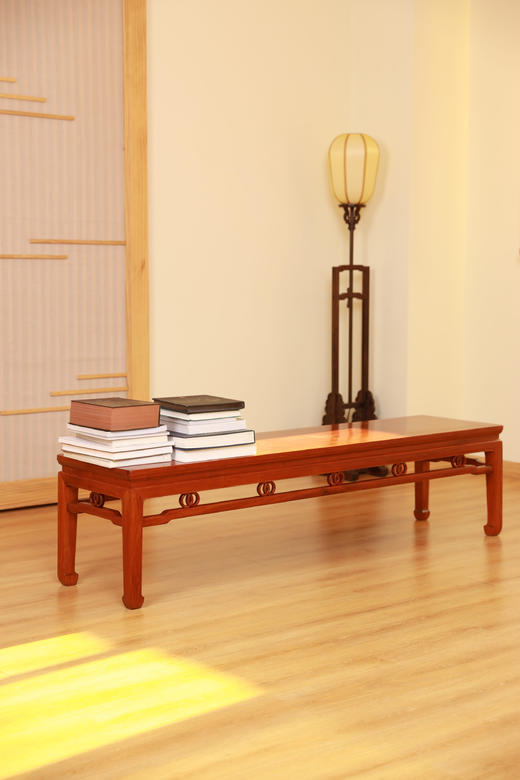 红桥红  家具严选  缅甸花梨（大果紫檀）【双环马蹄腿床尾凳】 商品图1