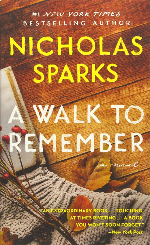 留住一片情 英文原版 A Walk to Remember 纯情爱情小说 尼古拉斯斯帕克思 Nicholas Sparks 商品图0