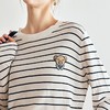OLrain欧芮儿法式条纹针织衫女早春2023年新款宽松打底上衣 商品缩略图1