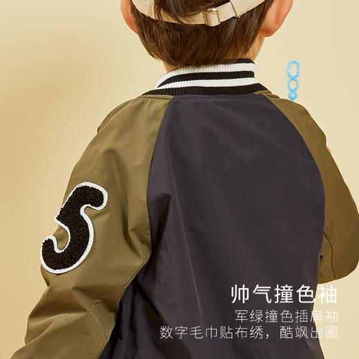 【春季上新！开衫儿童棒球服】棉花堂2023春季新款童装男童女童棒球服宝宝衣服开衫春款儿童外套 商品图3