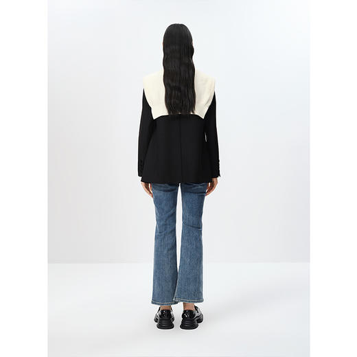 NEELLY纳俪商场同款黑色西装外套女2023春季新款一粒扣上衣时尚N23021W01060 商品图4