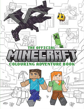 我的世界官方涂色冒险书 英文原版 The Official Minecraft Colouring Adventures Book