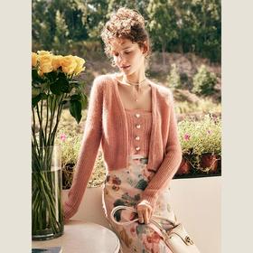 OLrain欧芮儿法式针织衫套装女早春2023新款软糯开衫两件套