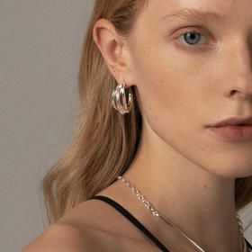 时尚简约 UNFOLDS 多重奏不规则耳环 The Quartet Earrings Gold / Silver