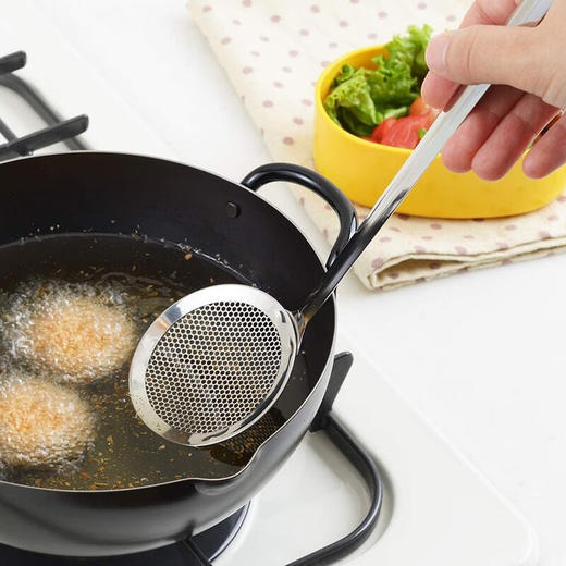 日本进口吉川不锈钢捞油渣勺 商品图4