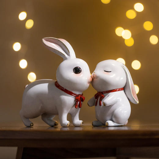 【预售  下单后排队10天发货】朱炳仁·铜 大师兔家族系列 福兔送财创意铜雕兔摆件萌宠家居饰品办公桌面摆件 商品图3