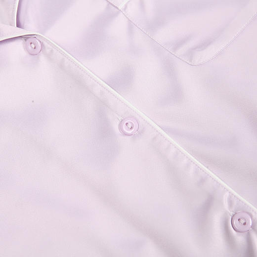 都市丽人哑光弹力色丁薄短袖家居服睡衣新年本命年红品LH30A5 商品图8