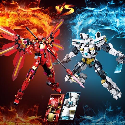 【小鲁班】光戟雅典娜暗黑流浪者灭烬游击士冰锋保护者机甲 商品图1